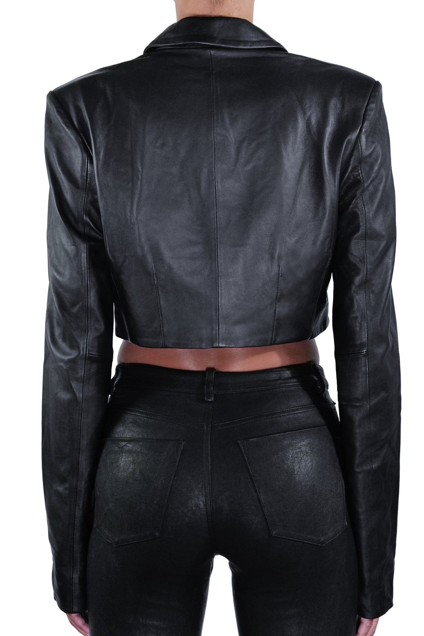 SIGNATURE LEATHER CROP