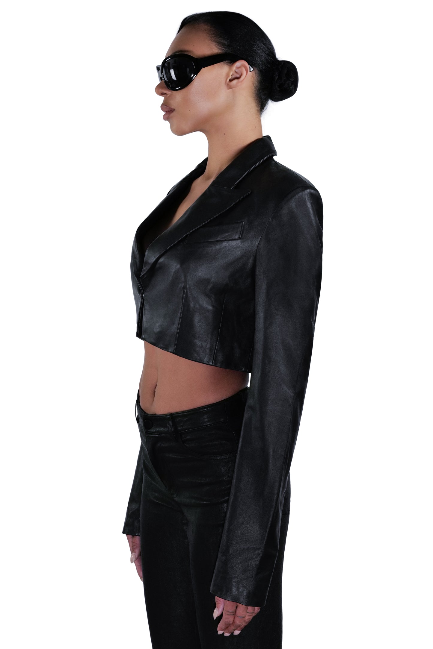 SIGNATURE LEATHER CROP