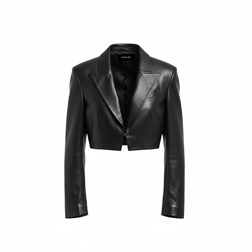 SIGNATURE LEATHER CROP